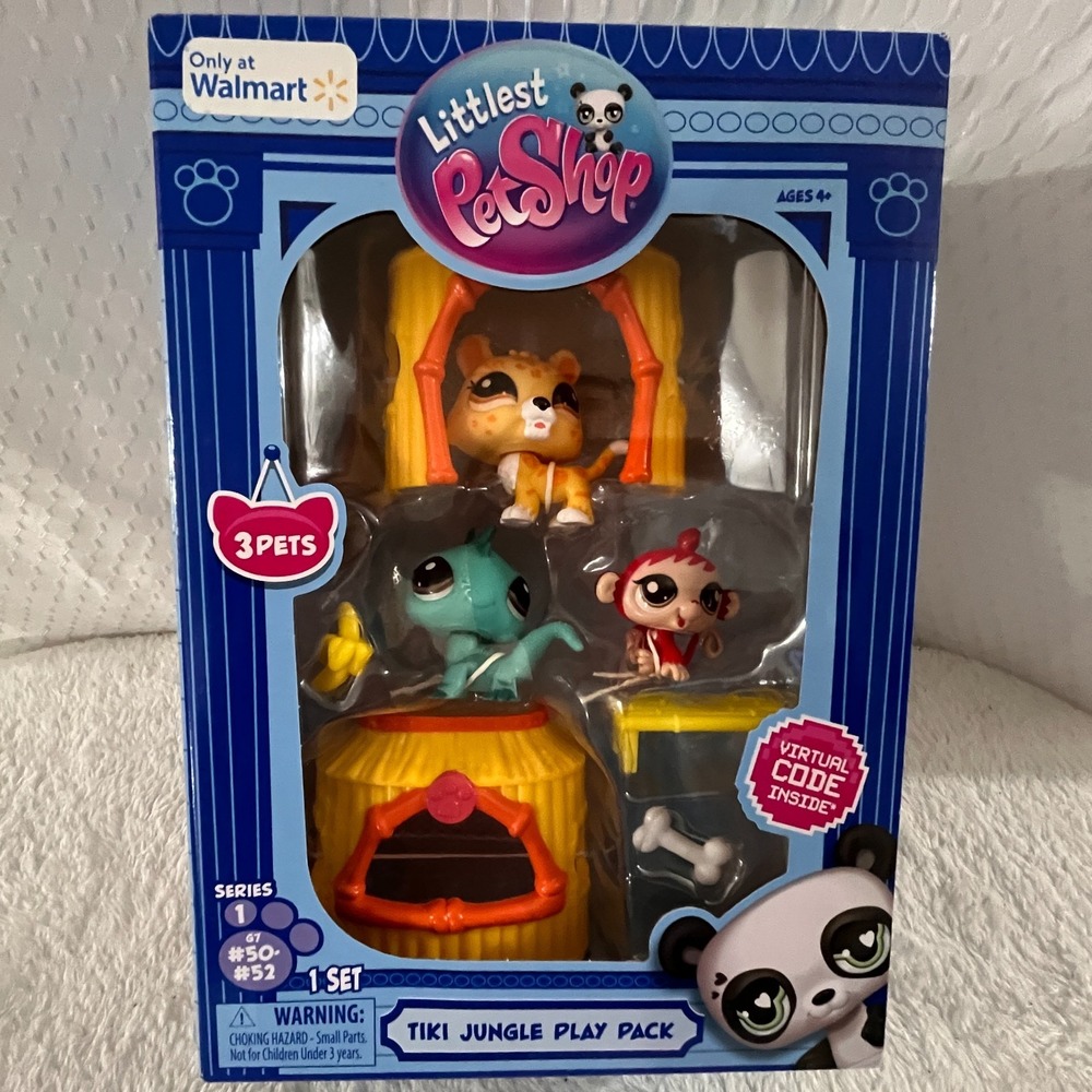 Littlest Pet Shop Tiki Jungle Play Pack Generation 7 (Series 1 #50-#52)